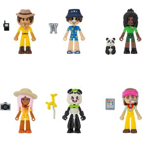 Livetopia Day at The Zoo Pack - Six 2.75-Inch Mix-and-Match Figures with Unique Accessories and Exclusive Virtual Item Code
