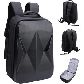 Zunate Starlink Mini Outdoor Travel Bag, Starlink Bag Hard Travel Case Backpack, Starlink Storage Box Outdoor Travel Bag for Starlink Mini Dish and Accessories, Shock and Stress Proof Bag