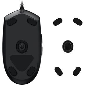 kwmobile Mouse Feet Replacement Compatible with Logitech G102 Computer Mouse Skates Sticker - Black