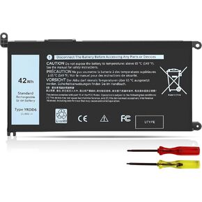 42Wh YRDD6 Laptop Battery for Dell Inspiron 5591 5491 5481 5482 5485 7586 2-in-1 15 3582 3583 3584 3593 5584 5585 5590 5593 5594 5598 5582 14 3493 5493 5480 3793 Vostro 3491 5581 5490 5590 1VX1H VM732