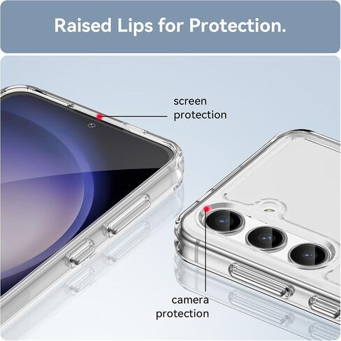 حالة الهاتف لـ Samsung S24+ Case Galaxy S24 Plus Case TPU Crystal Phone Case Samsung Galaxy S24 Plus Clear in Saudi Arabia