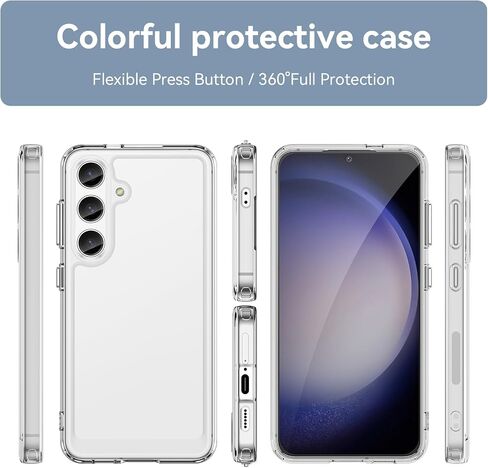 حالة الهاتف لـ Samsung S24+ Case Galaxy S24 Plus Case TPU Crystal Phone Case Samsung Galaxy S24 Plus Clear in Saudi Arabia