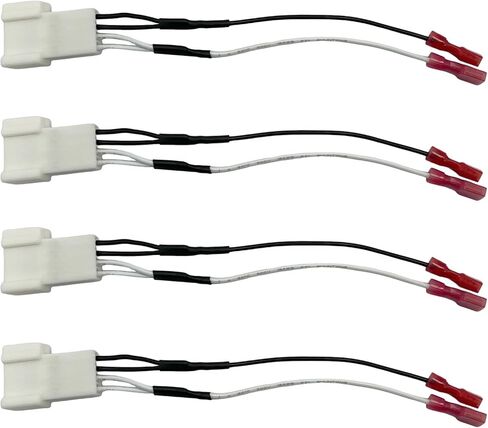 4pcs Car Front Dash Twitter Radio Maleer Tirling Harness Adapter Collable Collable مع 2008-2022 Rav4 Camry 4runner Highlander Scion ، 2010-2019 Tacoma in Kuwait