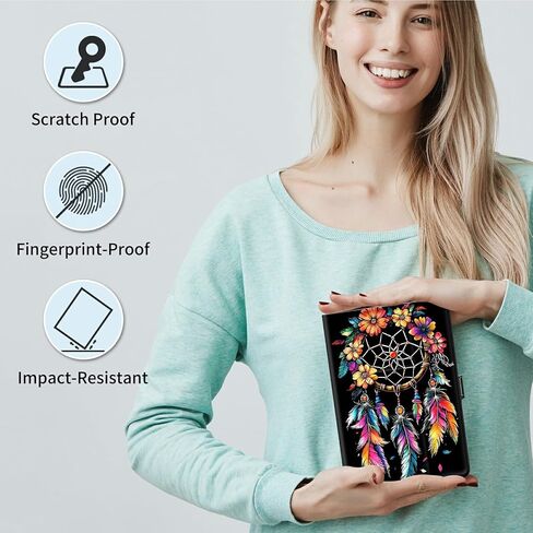 Universal Case for Onn 7" Tablet (Model: 100135924) 4th Generation 2024, Lightweight Flip Stand and Adjustable Shockproof Protective Tablets Case for 7" - 9", Purple Cross in Saudi Arabia