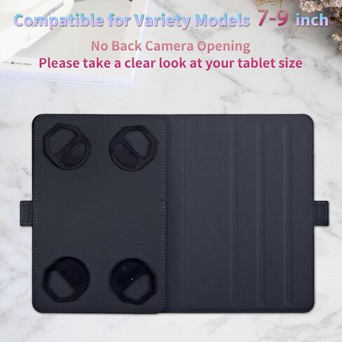 Universal Case for Onn 7" Tablet (Model: 100135924) 4th Generation 2024, Lightweight Flip Stand and Adjustable Shockproof Protective Tablets Case for 7" - 9", Purple Cross in Saudi Arabia