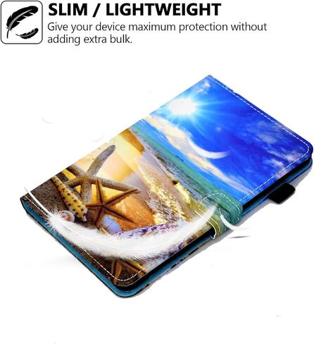 الحالة الذكية لـ Amazon Fire HD 8 12th/10th Generation ، Fire HD 8 Plus Case 2022 2020 ، TechCircle Slim Folio Cover Flip Magnetic Slots+Pen Pend in Kuwait