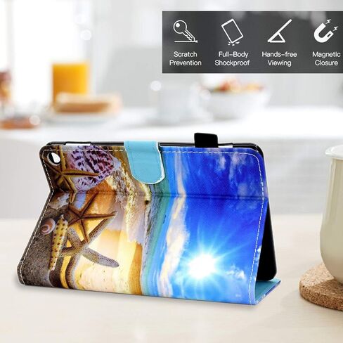 الحالة الذكية لـ Amazon Fire HD 8 12th/10th Generation ، Fire HD 8 Plus Case 2022 2020 ، TechCircle Slim Folio Cover Flip Magnetic Slots+Pen Pend in Kuwait