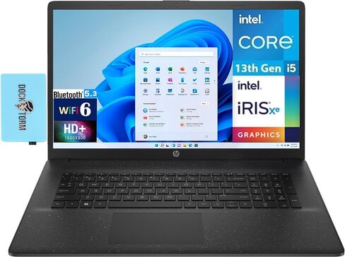 HP 17T -CN300 Business Business Captop ، 17.3 "HD+ (1600 × 900) ، 13th Gen Intel I5-1335U (Beat I7-1255U) ، 8GB RAM مَركَز in Kuwait