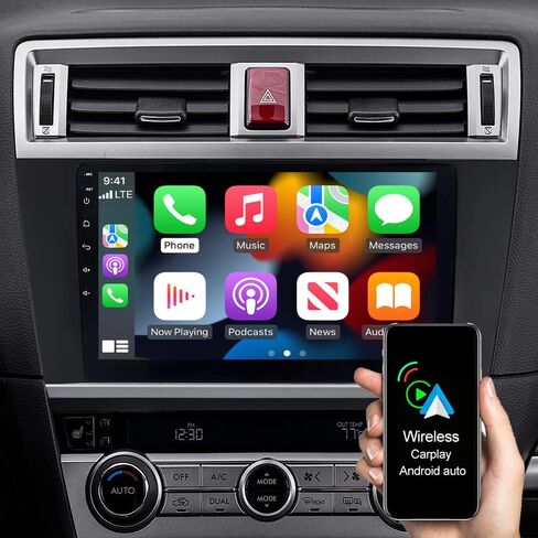 ASURE 9 بوصة ترقية الراديو ستيريو للسيارة لـ Subaru Outback MK5 2015-2019 ، طراز الأساس ، 4Core 2G+32G Android GPS Navigation مع مشغل Multimedia اللاسلكي ، Android Auto ، in Kuwait