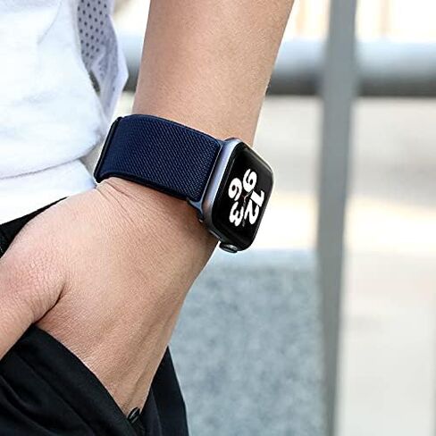 8 حزمة مرنة الاستبدال الرياضية الفرقة متوافقة مع IWatch 38mm/40mm/41mm/42mm/44mm/45mm للنساء والرجال ، حزام يدوي أزياء الأزياء يدويًا لسلسلة Iwatch Series 7/6/5/4/2/2/1/1 in Kuwait