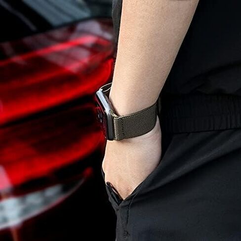 8 حزمة مرنة الاستبدال الرياضية الفرقة متوافقة مع IWatch 38mm/40mm/41mm/42mm/44mm/45mm للنساء والرجال ، حزام يدوي أزياء الأزياء يدويًا لسلسلة Iwatch Series 7/6/5/4/2/2/1/1 in Kuwait