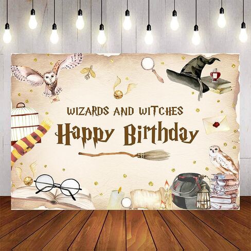 السحرة والسحرة خلفية عيد ميلاد السحرة السحرية والسحر والأساقفة حفلة عيد ميلاد الأطفال والفتيان الهالووين ديكورات عيد ميلاد الزخارف (7x5ft) in Kuwait