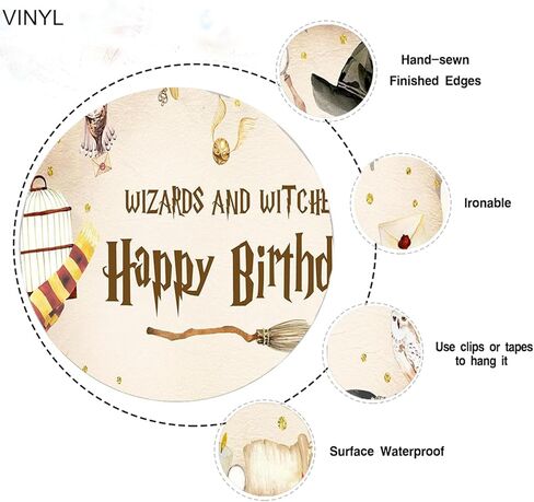 السحرة والسحرة خلفية عيد ميلاد السحرة السحرية والسحر والأساقفة حفلة عيد ميلاد الأطفال والفتيان الهالووين ديكورات عيد ميلاد الزخارف (7x5ft) in Kuwait