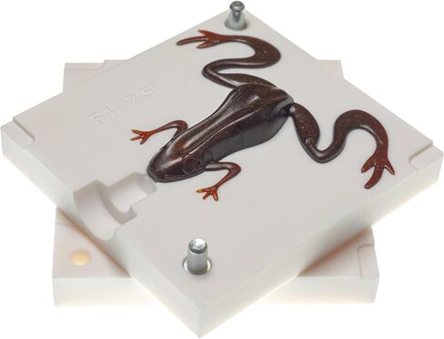 Authentic Handmade Kicker Frog Bait Form 2.5" Soft Plastic Lure - Fishing Soft Plastic Lures - 1 Piece in Saudi Arabia