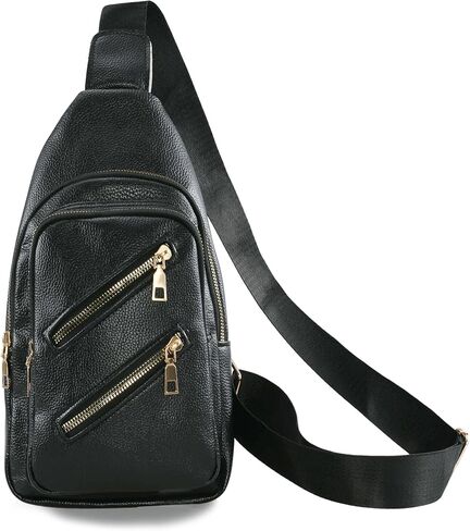 Sorexuber Sling Bag for Women Men Leather Crossbody Bags Fanny Pack Chest Bag for Travel Anti Theft,Crossbody Bag for Women in Saudi Arabia