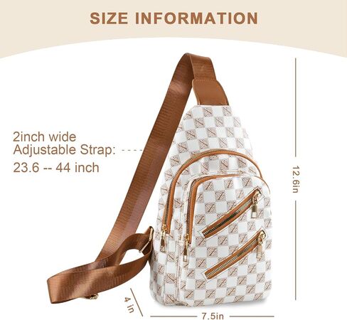 Sorexuber Sling Bag for Women Men Leather Crossbody Bags Fanny Pack Chest Bag for Travel Anti Theft,Crossbody Bag for Women in Saudi Arabia