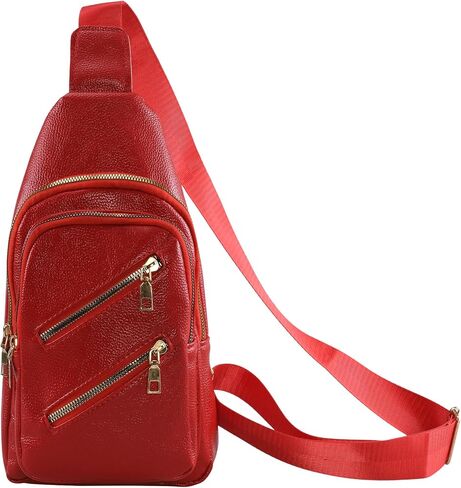 Sorexuber Sling Bag for Women Men Leather Crossbody Bags Fanny Pack Chest Bag for Travel Anti Theft,Crossbody Bag for Women in Saudi Arabia