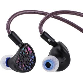 Linsoul TANGZU Zetian Wu Legend Dual Planar in-Ear Monitors,HiFi Wired Earbuds, 14.2mm and 6mm Planar Drivers IEM Earphones, with Detachable 2Pin IEM Cable for Musician Audiophile (4.4mm)