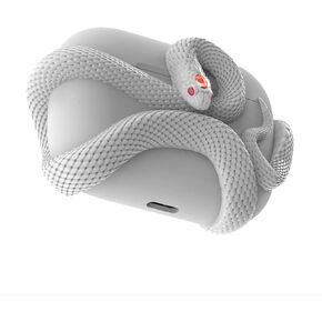 for Airpods Pro 2nd Generation Snake Case，for Airpods Pro Case (2nd/1st Gen)， Personalized Serpentine Decoration, White