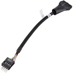 axGear USB 3.0 20-pin Header Female to USB 2.0 9-pin Male Adapter Converter Wire Cable