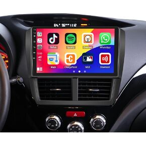 UNITOPSCI 2G+64G Android 13 Car Stereo for Subaru Forester Impreza WRX 2008-2012 Wireless CarPlay Android Auto Bluetooth 9" Inch HD Touchscreen Mirror Link FM/RDS WiFi GPS USB SWC+Backup Camera Mic