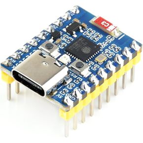 waveshare ESP32-C6 WiFi 6 Mini Development Board with Pre-soldered Header Based on ESP32-C6FH4 Dual Processors, 2.4GHz WiFi 6 +Bluetooth 5(LE) and Bluetooth Mesh,Compatible with ESP-IDF,Arduino