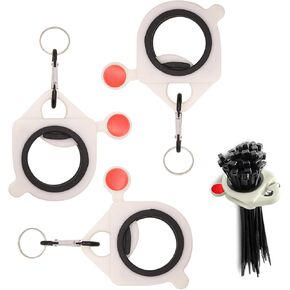 3 PCS Zip Tie Organizer - Lightweight Cable Tie Holder for Easy Organization Without Waste - Reusable Zip Ties Holder for Easy and Neat Organization (White)