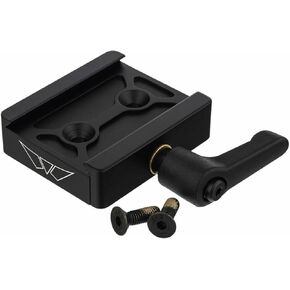 WARNE 7955M ARCA Rail Adapter, Atlas®, Toolless, Aluminum, Fits Atlas Bipods, Black