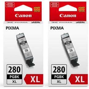 Canon PGI-280XL Ink Cartridge Pigment Black 2 Pack in Retail Packing