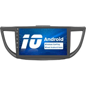 Android 10.0 [2GB+32GB] Car Radio Compatible for Honda CRV 2012-2016, 10 Inch Touch Screen with GPS/FM/WiFi/USB, Support SWC, Wireless CarPlay/Wired Android Auto