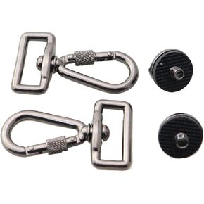 2PCS 1/4 Inch Digital Camera Accessory Shoulder Strap Screws with Hooks Set Camera Mount Screw Camera Accessories DSLR Quick Shot Shoulder Strap Hook for Camera Connection