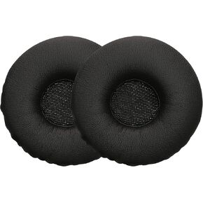 kwmobile Ear Pads Compatible with Jabra Biz 2300 USB Duo/Biz 2300 QD/Biz 2300 USB MS Earpads - 2X Replacement for Headphones - Black