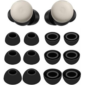 ALXCD Eartips Compatible with Pixel Buds Pro 2 Earbuds, S/M/L 3 Sizes 6 Pairs Soft Silicone Earbuds Tips Foam Ear Tips, Compatible with Pixel Buds Pro 2 6 Pairs sml