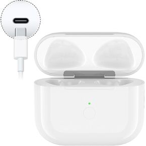 Wireless Charging Case Compatible with AirPods 3rd Gen, Replacement Charging Case for Airpods 3 with Pairing Sync Button, Type-C