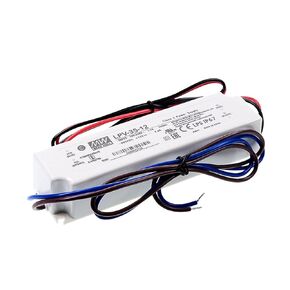 LPV-35-12 36W 12 Volt Single Output Constant Voltage Switching Power Supply- IP67 Waterproof, AC-DC Industrial Power Supply for Security Cameras, IR Illuminators