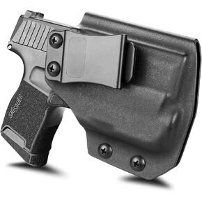 Sig P365/ P365 SAS w/TLR-6 Holster -Optic Cut- Inside Waistband Concealed Carry Holster for P365 P365 SAS with TLR-6, Adj. Cant, Adj. Retention