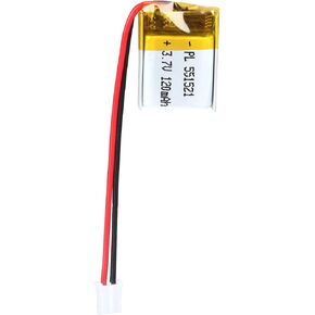 YDL 3.7V 120mAh 551521 Lipo battery Rechargeable Lithium Polymer ion Battery Pack with JST Connector