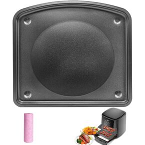 GXF Air Fryer Accessories for Electrolux Experience 12L EAF90 Air Fryer Oven, 10’’×9.6’’ (25.5 * 24.5 CM) Food Grade Air Fryer Grill Pan Grill Plate Crisper Plate Replacement Parts Tray Rack