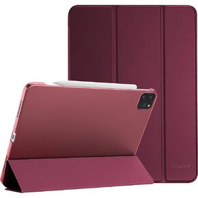 ProCase Smart Case for iPad Pro 11 Case 2021 2020 2018, Slim Stand Hard Back Shell Smart Cover for iPad Pro 11 Inch 3rd Generation 2021/ 2nd Gen 2020 / 1st Gen 2018 -Wine