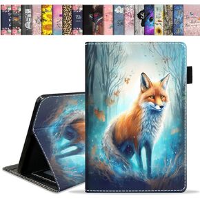 Case for All-New Amazon Fire HD 10 & 10 Plus Tablet 10.1" (13th/11th Generation, 2023/2021 Release), Slim Stand Folio Cover with Card Slot & Auto Wake/Sleep - Cute Cartoon Cats