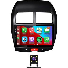 10" Android 13 Wireless CarPlay Android Auto Car Radio Receiver for Mitsubishi ASX 2010-2017,2+32G Touch Screen Double Din Car Stereo with GPS Navigation WiFi Bluetooth Backup Camera