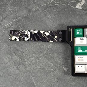 Custom DIY Wooting Keyboard Strap Vintage Style with Stick-on Clip for All Mechanical Keyboards ATK68 Keyboard Made 68 Keyboards