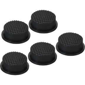 PATIKIL 0.51" LED Flashlight Switch Cap, 5 Pcs Silicone Soft Boot Cover with Inner Column for Push Button Switch Electric Torch Handheld Flashlights, Black