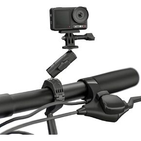 Camera Riding Mount,Bike/Motorcycle Handlebar Clamp Mount Compatible for GoPro Hero/for DJI Action Cameras - 360 Degree Rotation