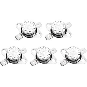 KSD301 Thermostat 85C NC Temperature Thermal Control Switch, [for Microwave Oven Refrigerators] - Normally Closed/5pcs