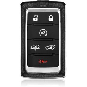 Replacement for 2021 2022 2023 2024 Jeep Grand Cherokee Wagoneer Key Fob Remote Control M3NWXF0B1 6 Buttons 433.92MHz