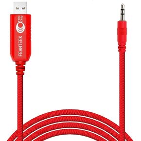 USB to AJ2.5 Cable 940-0299A USB Console Cable for APC UPS, APC Management Card AP9630 AP9631 and AP9635(APC Part# 940-0299(1.8m)), 6FT, Red