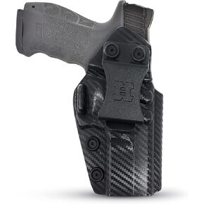 Houston Gun Holsters Concealed Carry Iwb Kydex Holster - by | Lined Inside for Strong Retention and Maximum Protection Reinforced Plastic Clip Carbon Fiber Lightweight Durable SAR 9 9mm