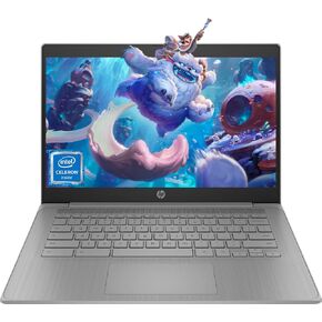 HP 14" HD Chromebook Student Laptop, Intel Quad-Core N4120(> N4020), 4GB RAM, 64GB eMMC, Wi-Fi, Webcam, HDMI, USB-A&C, 14 Hours Battery Life, Zoom, Chrome OS, w/BWE Accessories