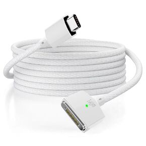 140W USB C to Magnetic 3 Charging Cable for MacBook, Compatible with MacBook Pro (14/16-inch, 2023/2021), MacBook Air (13/15-inch, 2024/2022), MacBook Air (2023), 6.6FT